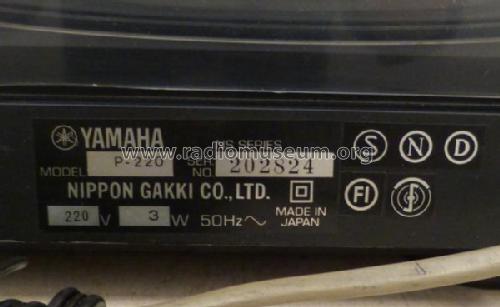 P-220; Yamaha Co.; (ID = 2045579) Reg-Riprod