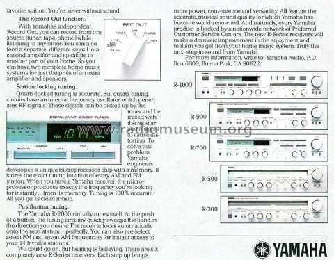 R-2000; Yamaha Co.; (ID = 1749546) Radio