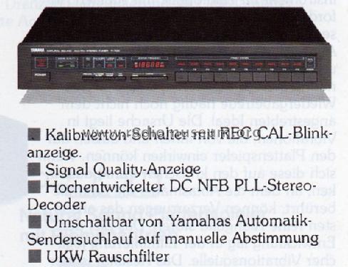 Natural Sound Am Fm Stereo Tuner T 700 Radio Yamaha Co