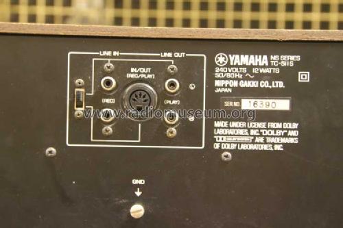 Natural Sound Stereo Cassette Deck TC-511S; Yamaha Co.; (ID = 1549793) Sonido-V