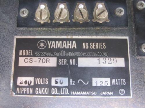 Natural Sound System CS-70R; Yamaha Co.; (ID = 1747166) Radio