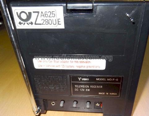 Television Receiver F-6; Yoko Electronics, (ID = 1293663) Televisore