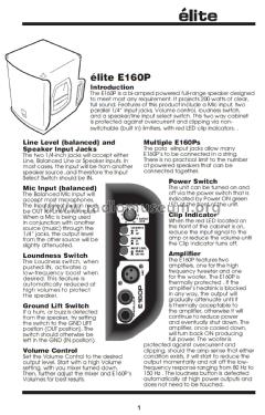 Powered Loudspeaker System Elite E160P; Yorkville Sound; (ID = 1900454) Parlante