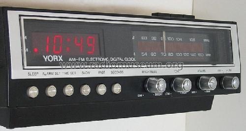 AM-FM Electronic Digital Clock R5142; Yorx Electronics; (ID = 1684535) Radio