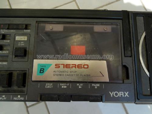 AM/FM Stereo Receiver Double Cassette Recorder K6065; Yorx Electronics; (ID = 1263701) Radio