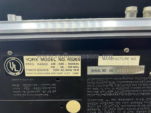 FM-AM Multiplex Electronic Calender Clock R5265; Yorx Electronics; (ID = 2847439) Radio