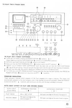 FM-AM Multiplex Receiver Stereo Cassette-8 Track Recorder M2601; Yorx Electronics; (ID = 1883009) Radio