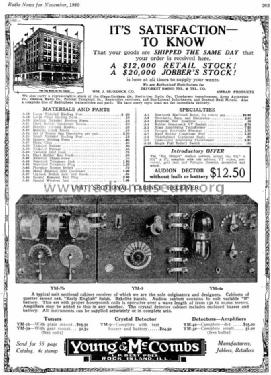 Unit Sectional Cabinet Receiver YM-5E Audio Amplifier; Young & McCombs; (ID = 966356) Ampl/Mixer