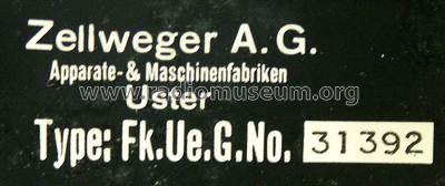 Fk. Ue. G. ; Zellweger AG; Uster (ID = 585545) Diverses