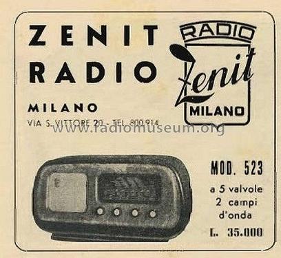 523; Radio Zenit; Milano (ID = 3064705) Radio