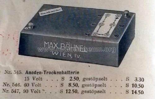 Anoden-Trockenbatterie Nr. 545; Zenit Marke, Max (ID = 1954127) A-courant