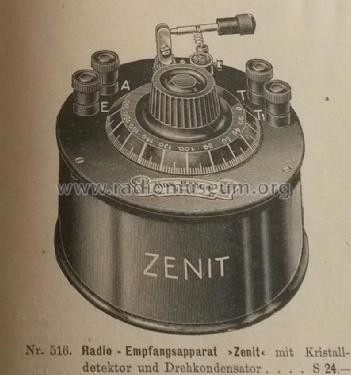 Radio Empfangsapparat Nr. 516; Zenit Marke, Max (ID = 1957910) Galène
