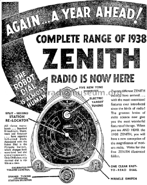 6-S-25E; Zenith Brand, C & A (ID = 2944324) Radio