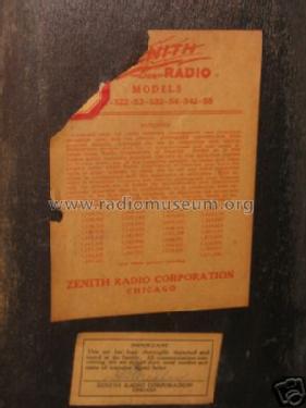 532 Ch= 2038; Zenith Radio Corp.; (ID = 441776) Radio