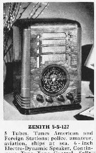 5S127 Ch= 5516 Radio Zenith Radio Corp.; Chicago, IL, build ...