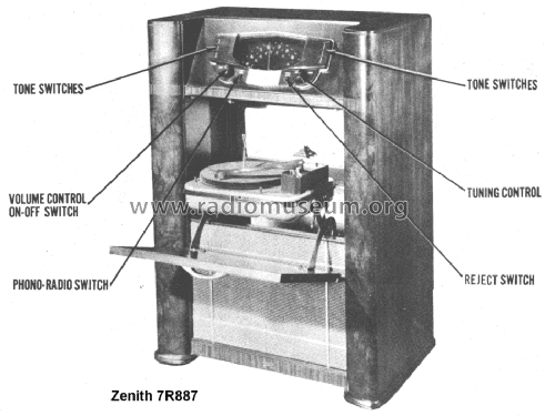 7R887 Ch= 7E22; Zenith Radio Corp.; (ID = 1477848) Radio