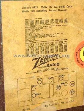 9H988R LP Ch= 9E21; Zenith Radio Corp.; (ID = 463629) Radio