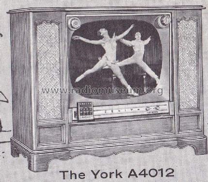 A4012H Ch= 19A30Q; Zenith Radio Corp.; (ID = 1737873) Television