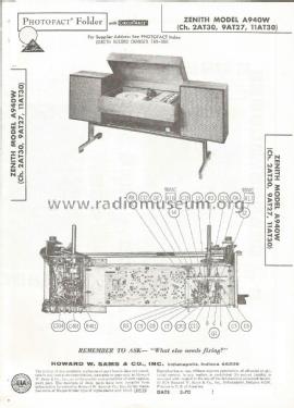 A940W ; Zenith Radio Corp.; (ID = 2832191) Radio