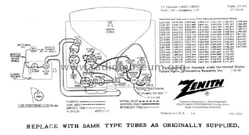 B1716C Ch= 15B20; Zenith Radio Corp.; (ID = 2638231) Television