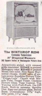 B2246E Ch= 17B20; Zenith Radio Corp.; (ID = 1939220) Television