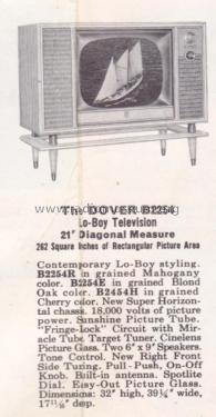 B2254EU Ch= 17B20U; Zenith Radio Corp.; (ID = 1939460) Television