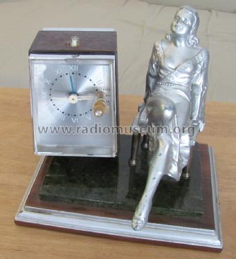 Desk Clock Radio Lady Statue Ch= 8YT56Z9; Zenith Radio Corp.; (ID = 1401720) Radio