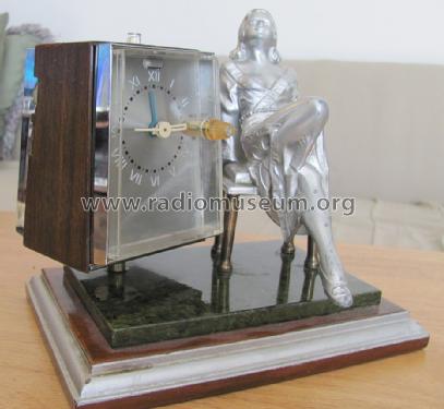 Desk Clock Radio Lady Statue Ch= 8YT56Z9; Zenith Radio Corp.; (ID = 1401721) Radio