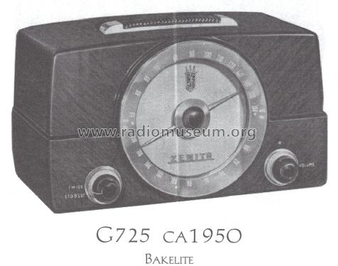 G725 Ch= 7G01; Zenith Radio Corp.; (ID = 1502858) Radio