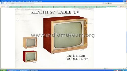 H2717 ; Zenith Radio Corp.; (ID = 2152153) Television