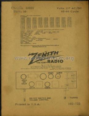 H511 Consoltone Ch= 5H01; Zenith Radio Corp.; (ID = 626488) Radio