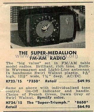 H724 - The Super-Triumph Ch= 7H02; Zenith Radio Corp.; (ID = 2097856) Radio