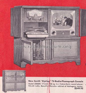 J2868R Ch= 20J21; Zenith Radio Corp.; (ID = 3001183) Television