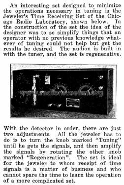 Jeweler's Time Receiver Type TR-1; Zenith Radio Corp.; (ID = 1178514) Radio