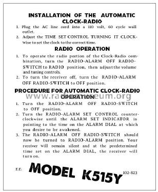 K515Y Ch= 5K03; Zenith Radio Corp.; (ID = 2804668) Radio