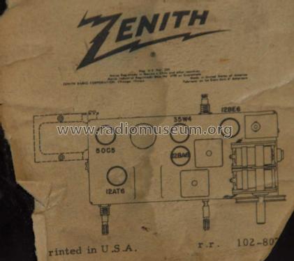 K518 Ch= 5J03; Zenith Radio Corp.; (ID = 775154) Radio