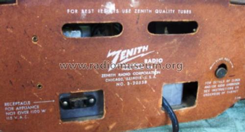 L520 Ch= 5L07; Zenith Radio Corp.; (ID = 126033) Radio