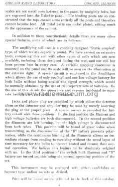 Long Distance Radio Apparatus Bulletin J-20; Zenith Radio Corp.; (ID = 2198202) Paper