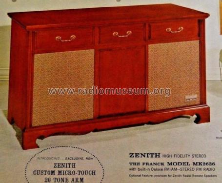 MK2636R; Zenith Radio Corp.; (ID = 2153388) Radio