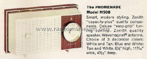 N508B The Promenade Ch= 5N03; Zenith Radio Corp.; (ID = 1253197) Radio