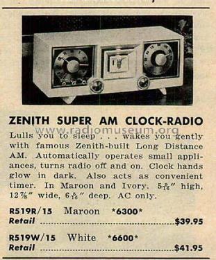 R519R Ch= 5R07; Zenith Radio Corp.; (ID = 2097860) Radio