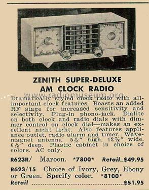 R623F Ch= 6R03; Zenith Radio Corp.; (ID = 2097867) Radio