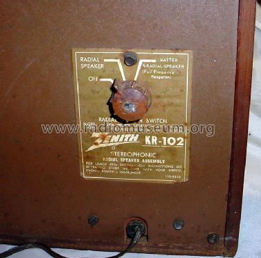 KR-102 Radial Speaker ; Zenith Radio Corp.; (ID = 1404386) Speaker-P