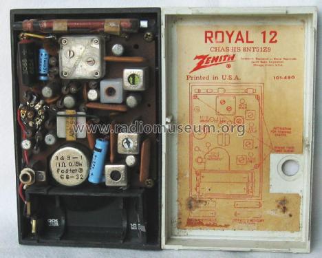 Royal 12 Y Ch= 8NT51Z9 / 8XT51Z9; Zenith Radio Corp.; (ID = 2481908) Radio