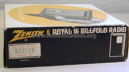 Royal 16 Billfold R-16J ; Zenith Radio Corp.; (ID = 2750358) Radio