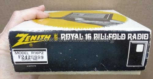 Royal 16 Billfold R16P2; Zenith Radio Corp.; (ID = 3013607) Radio