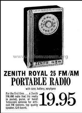 Royal 25 CH= 8XT55Z9; Zenith Radio Corp.; (ID = 2821003) Radio