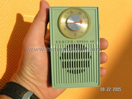 Royal 40F Ch= 6KT50Z1; Zenith Radio Corp.; (ID = 218882) Radio