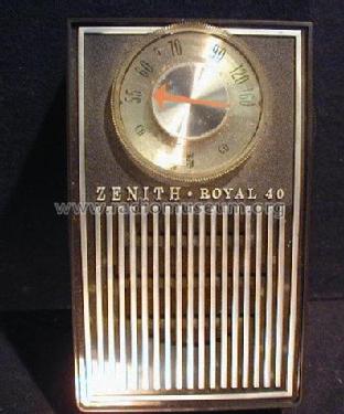 Royal 40C Ch= 6KT50Z8; Zenith Radio Corp.; (ID = 1996540) Radio