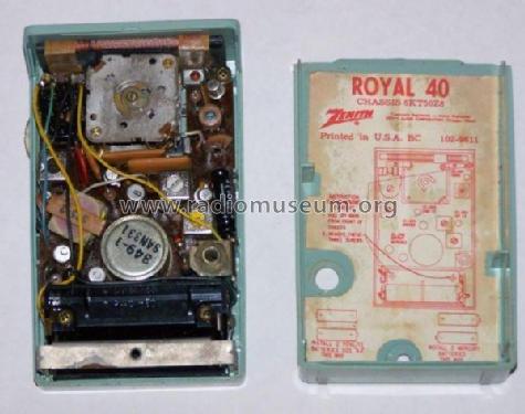 Royal 40F Ch= 6KT50Z8; Zenith Radio Corp.; (ID = 1996547) Radio